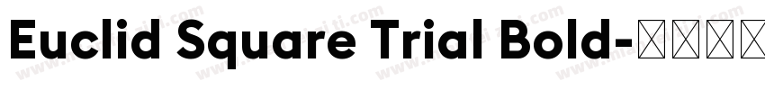 Euclid Square Trial Bold字体转换